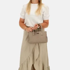 Handtassen^Charm London Maribello handtas S taupe