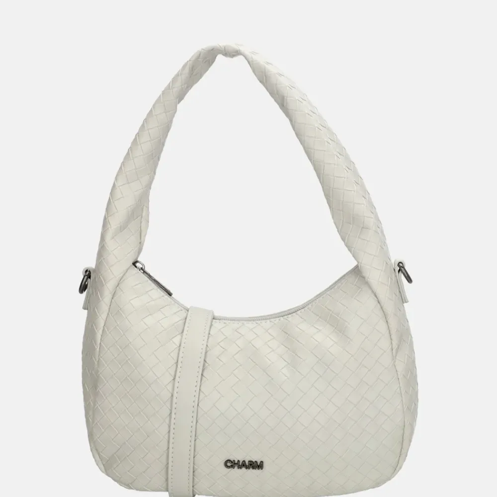 Schoudertassen^Charm London Maribello schoudertas lichtgrijs