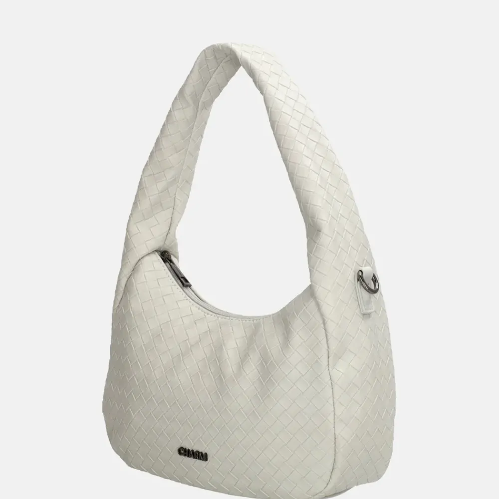Schoudertassen^Charm London Maribello schoudertas lichtgrijs