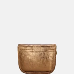 Crossbody Tassen^Charm London metallic crossbody tas brons