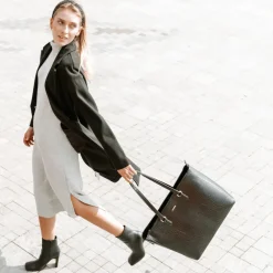 Schoolhandtassen | Dames Laptoptassen^Charm London Midwood shopper 15.6 inch zwart