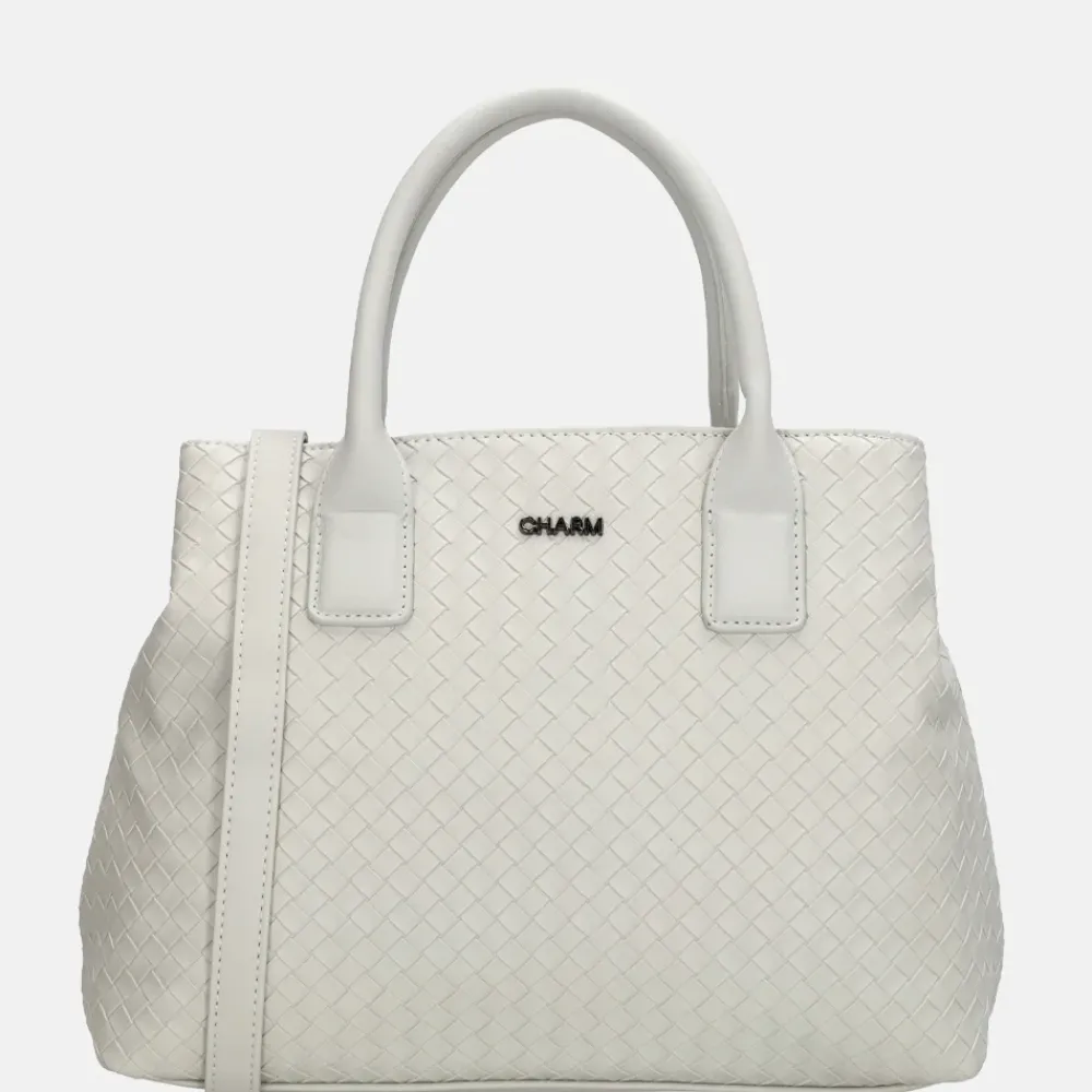 Handtassen^Charm London Mirabello handtas M lichtgrijs