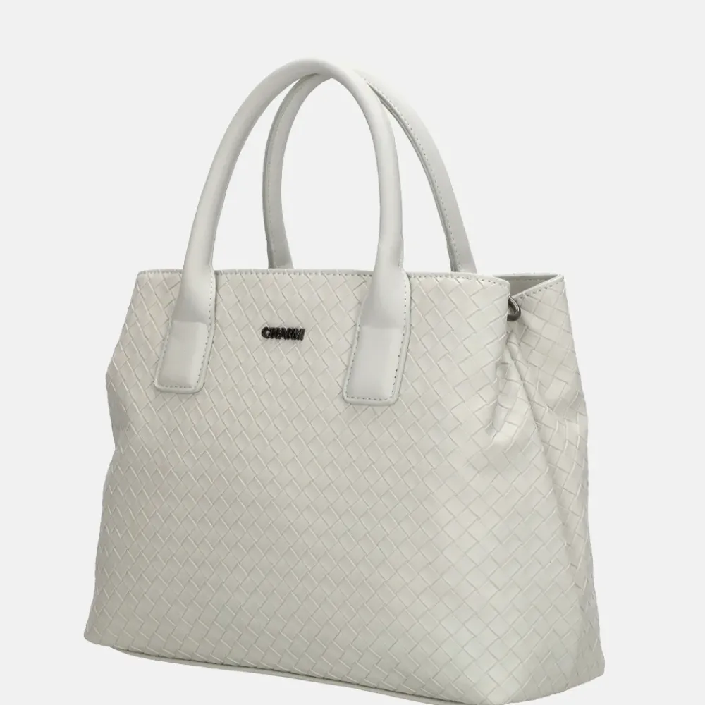 Handtassen^Charm London Mirabello handtas M lichtgrijs