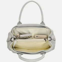 Handtassen^Charm London Mirabello handtas M lichtgrijs