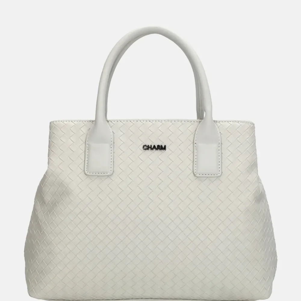 Handtassen^Charm London Mirabello handtas M lichtgrijs