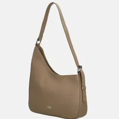 Schoudertassen^Charm London Mondmarte schoudertas taupe