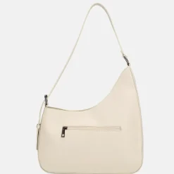 Schoudertassen^Charm London Mondmarte schoudertas creme