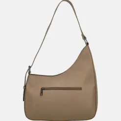 Schoudertassen^Charm London Mondmarte schoudertas taupe