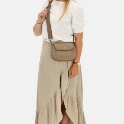 Crossbody Tassen^Charm London Montmartre crossbody tas taupe