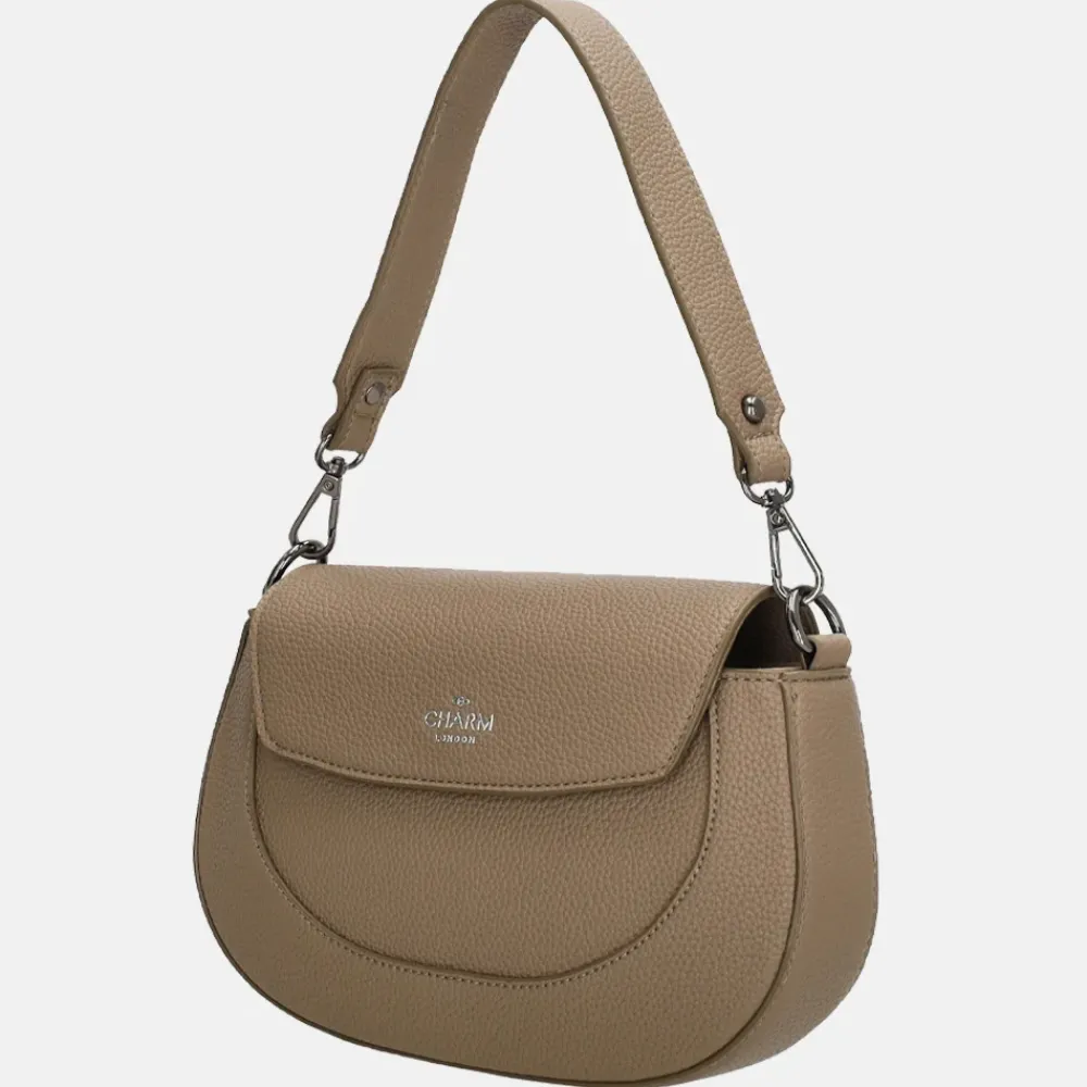 Crossbody Tassen^Charm London Montmartre crossbody tas taupe