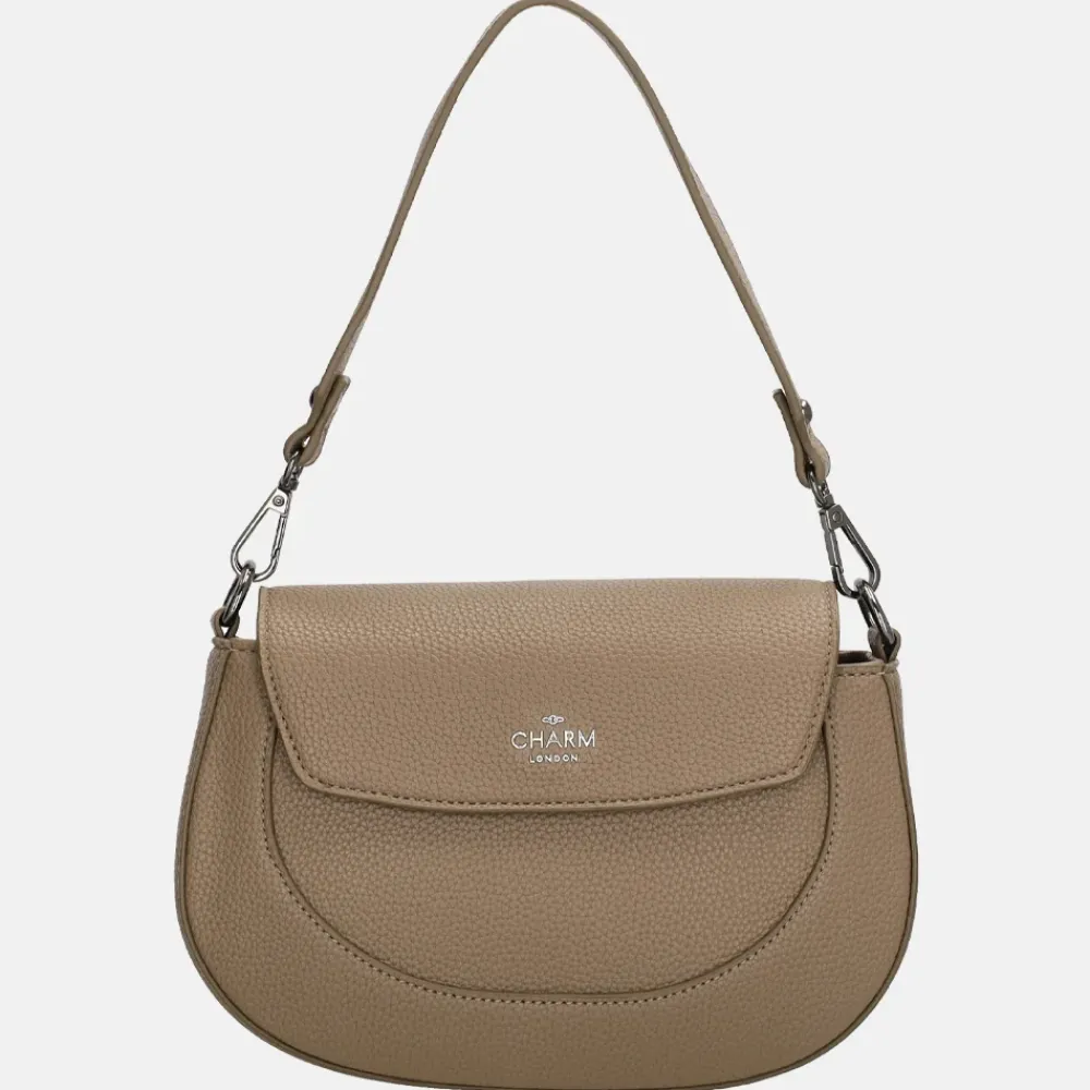 Crossbody Tassen^Charm London Montmartre crossbody tas taupe
