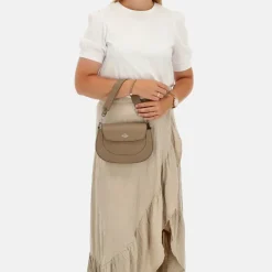 Crossbody Tassen^Charm London Montmartre crossbody tas taupe