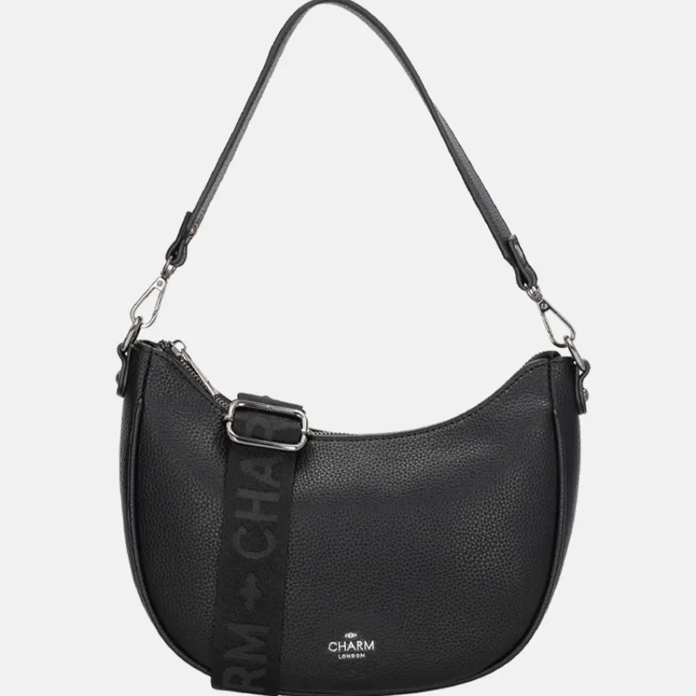 Schoudertassen^Charm London Montmartre schoudertas zwart