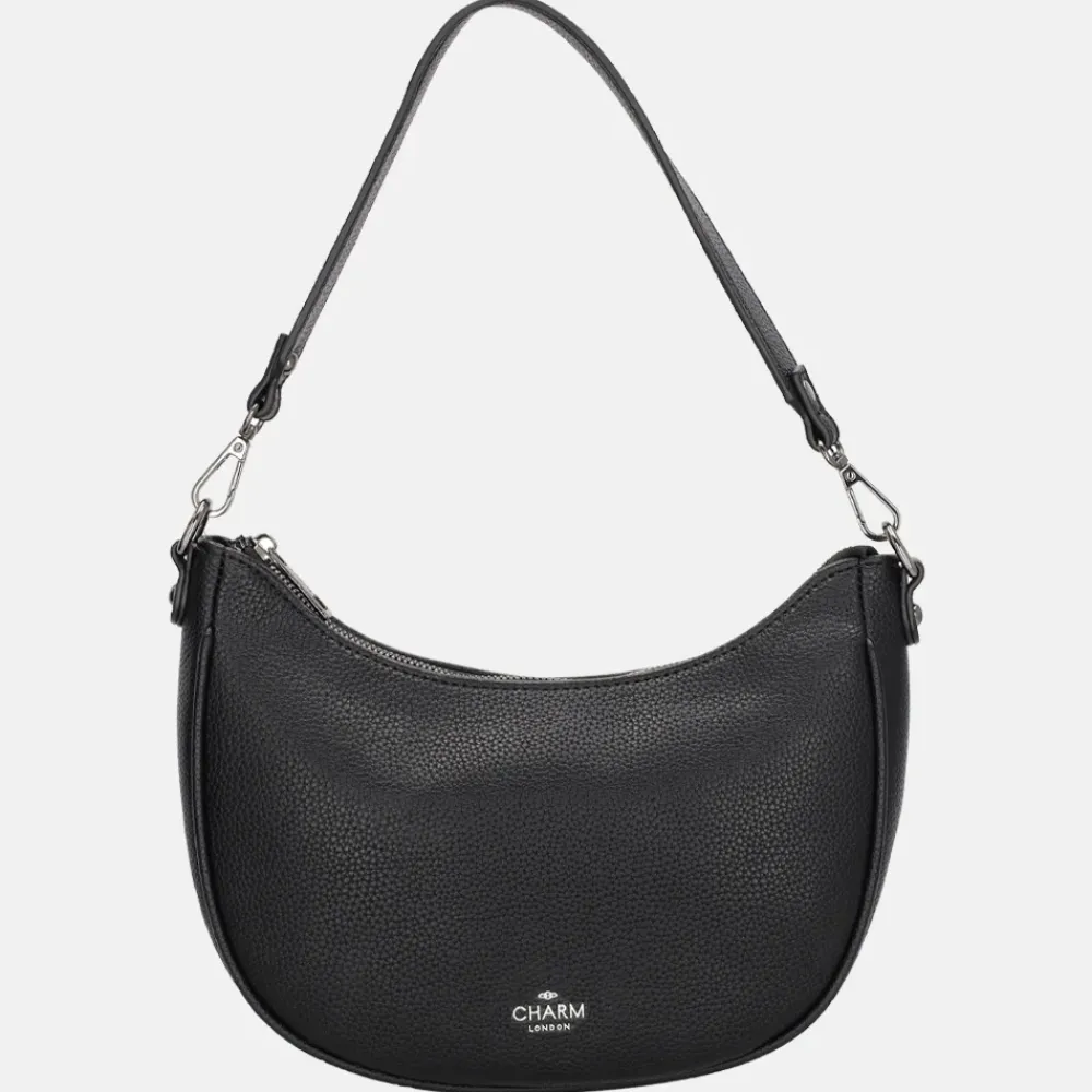 Schoudertassen^Charm London Montmartre schoudertas zwart