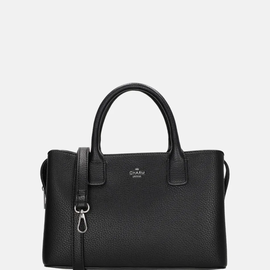 Handtassen^Charm London Muggiano handtas M zwart
