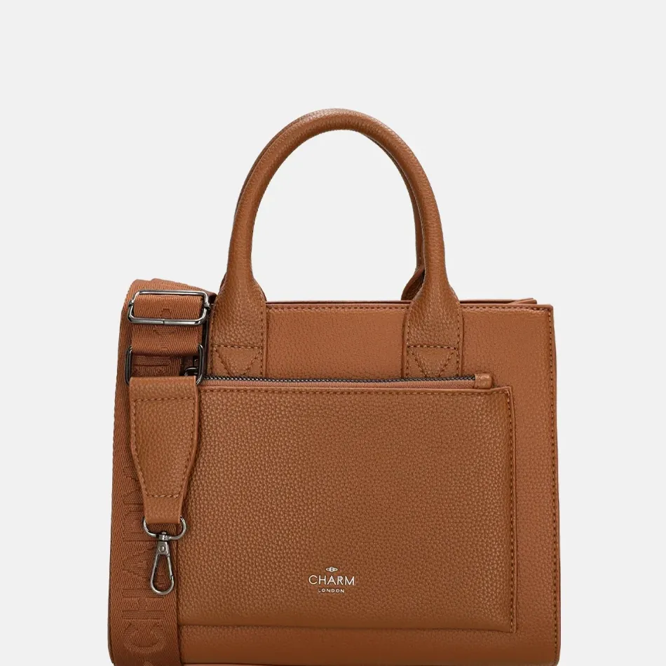 Handtassen^Charm London Pentonville handtas cognac