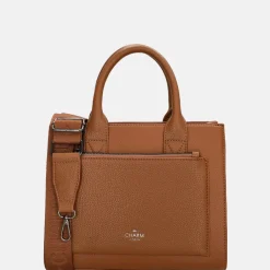 Handtassen^Charm London Pentonville handtas cognac