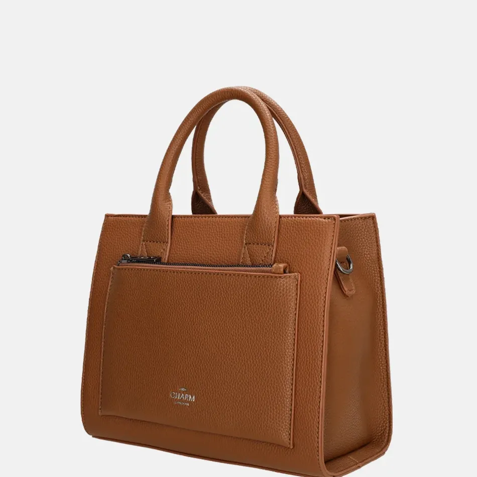 Handtassen^Charm London Pentonville handtas cognac