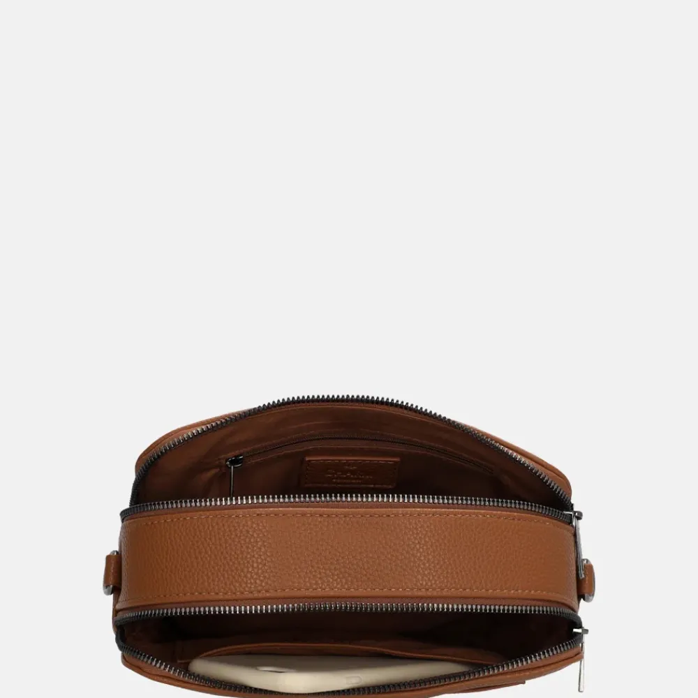 Crossbody Tassen^Charm London Pentonville crossbody tas cognac