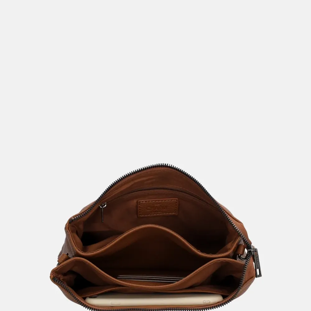 Crossbody Tassen^Charm London Pentonville crossbody tas cognac