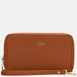 Dames Portemonnees^Charm London portemonnee L cognac