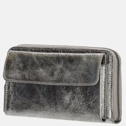 Dames Portemonnees^Charm London portemonnee/crossbody tas donkerzilver