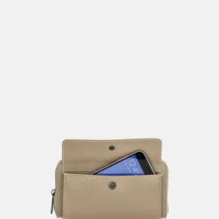 Dames Portemonnees^Charm London portemonnee/crossbody tas taupe