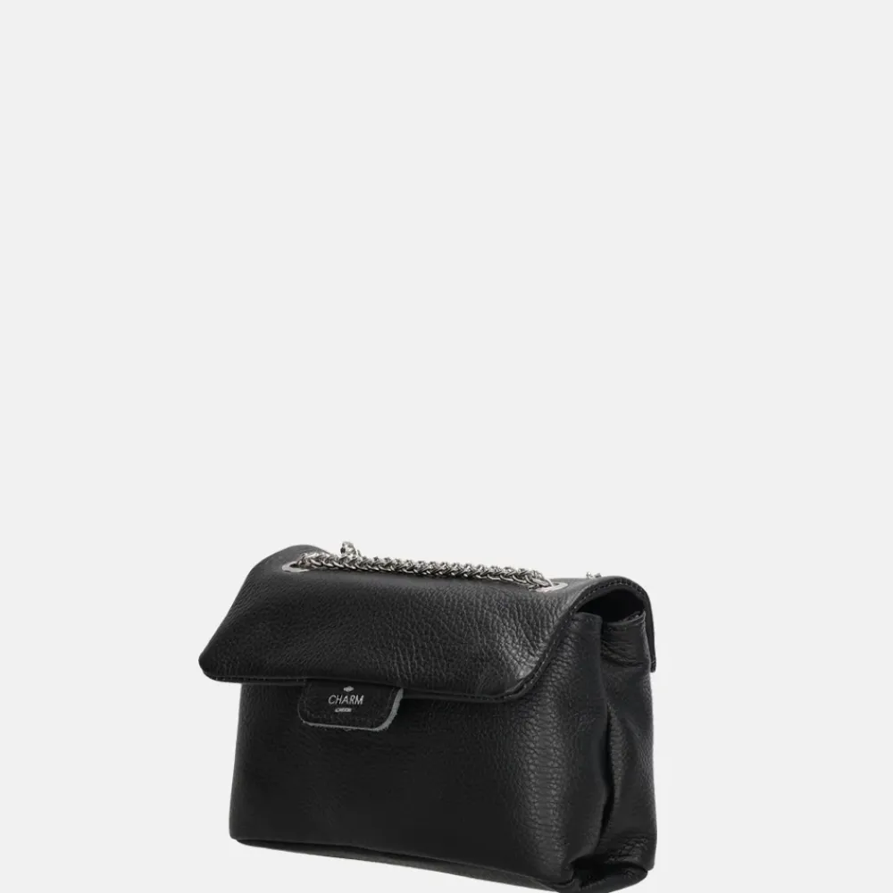 Schoudertassen^Charm London schoudertas zwart