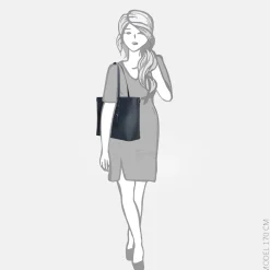 Shoppers^Charm London shopper L blauw
