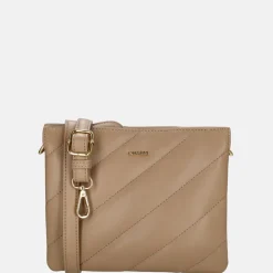 Crossbody Tassen^Charm London Via Dante crossbody tas taupe