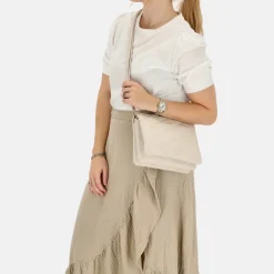 Crossbody Tassen^Charm London Via Dante crossbody tas creme