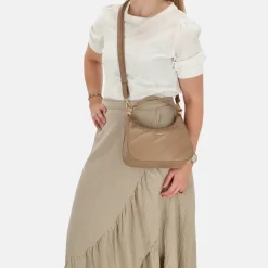 Handtassen^Charm London Viodante handtas taupe