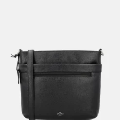 Crossbody Tassen^Charm London Washington crossbody tas zwart