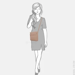 Crossbody Tassen^Charm London Washington crossbody tas oudroze
