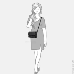 Crossbody Tassen^Charm London Washington crossbody tas zwart