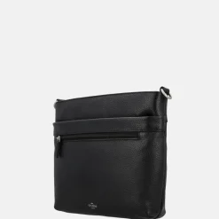 Crossbody Tassen^Charm London Washington crossbody tas zwart