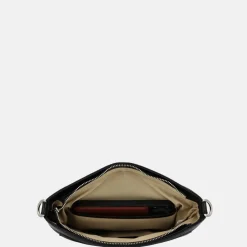Crossbody Tassen^Charm London Washington crossbody tas zwart