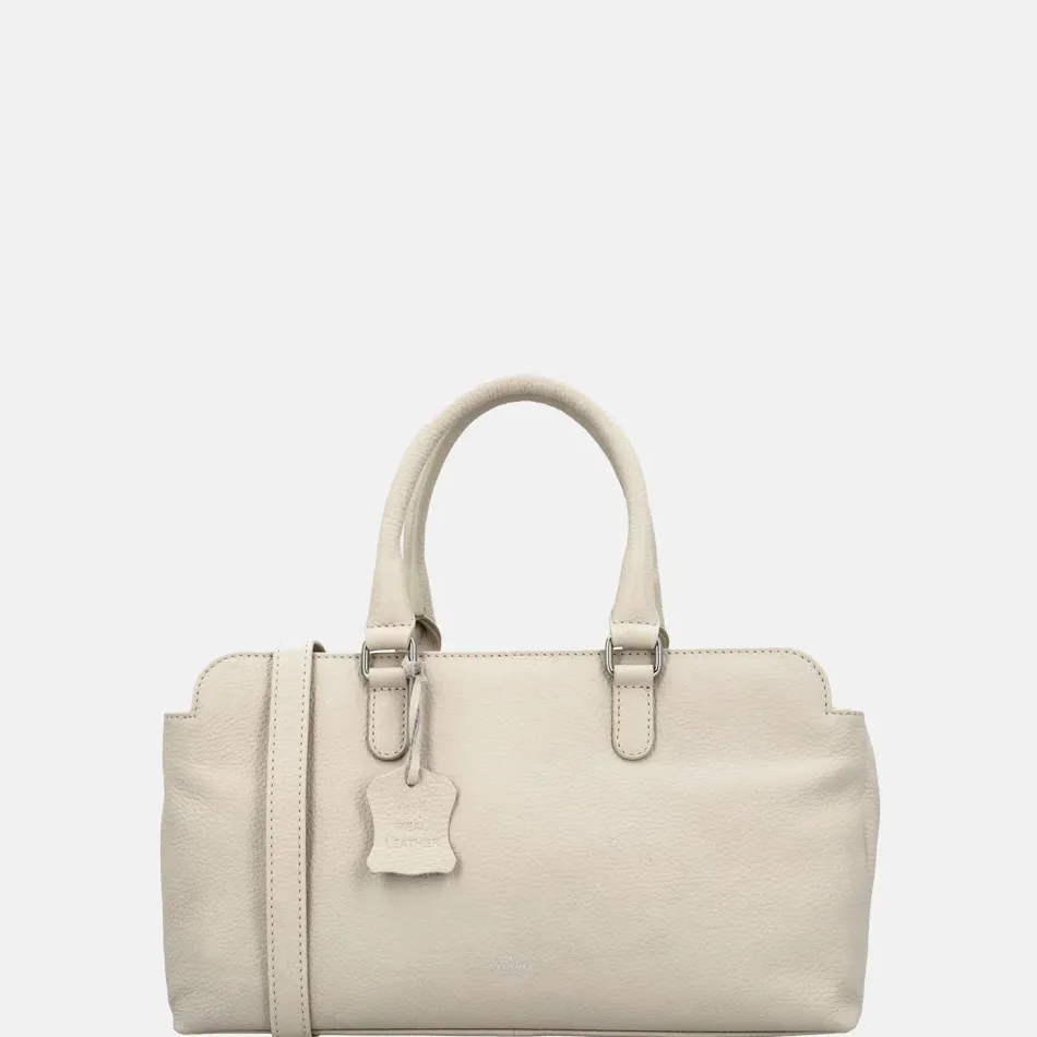 Handtassen^Charm London Washington handtas creme