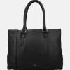 Schoolhandtassen | Dames Laptoptassen^Charm London Washington handtas met laptopvak 15 inch zwart