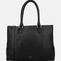 Schoolhandtassen | Dames Laptoptassen^Charm London Washington handtas met laptopvak 15 inch zwart