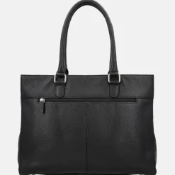 Schoolhandtassen | Dames Laptoptassen^Charm London Washington handtas met laptopvak 15 inch zwart