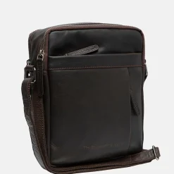 Schoudertassen^Chesterfield Alva schoudertas dark brown