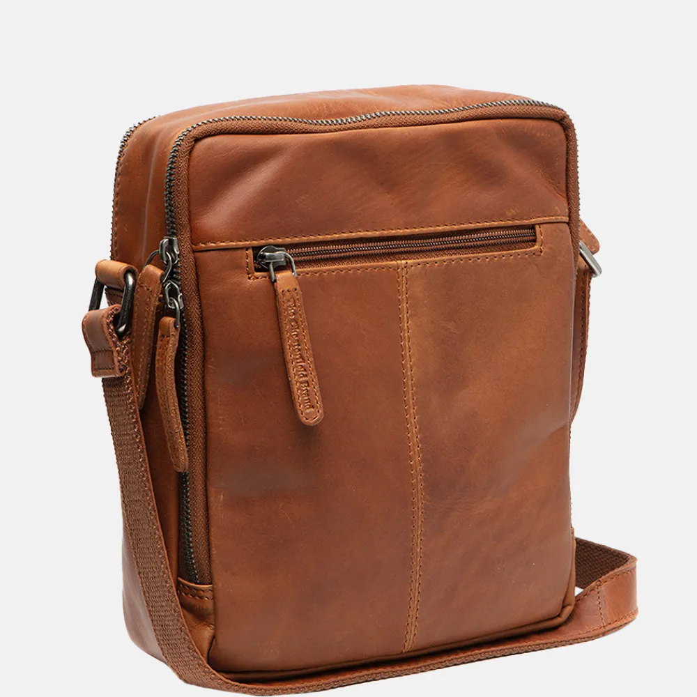 Schoudertassen^Chesterfield Alva schoudertas cognac