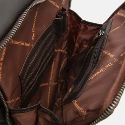 Schoudertassen^Chesterfield Alva schoudertas dark brown