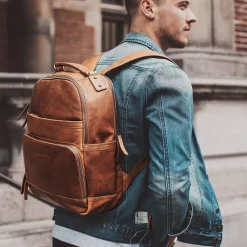 School Rugzakken | School Rugzakken^Chesterfield Austin rugzak 14 inch cognac