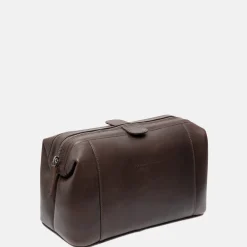 Toilettassen^Chesterfield Biassa toilettas L dark brown