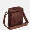 Schoudertassen^Chesterfield Birmingham schoudertas dark brown