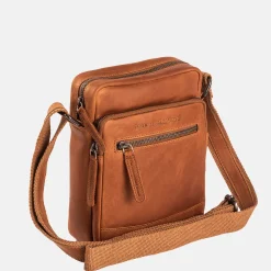 Schoudertassen^Chesterfield Birmingham schoudertas cognac