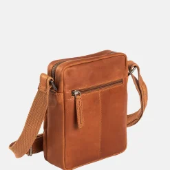 Schoudertassen^Chesterfield Birmingham schoudertas cognac