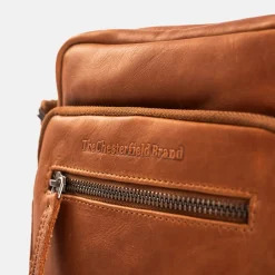 Schoudertassen^Chesterfield Birmingham schoudertas cognac